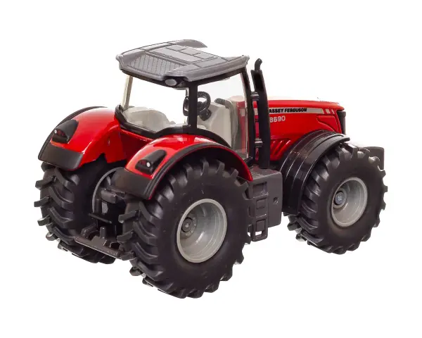 Czerwony traktor Massey Ferguson 8690, model zabawkowy. Poznaj jego massey ferguson 8690 dane techniczne.