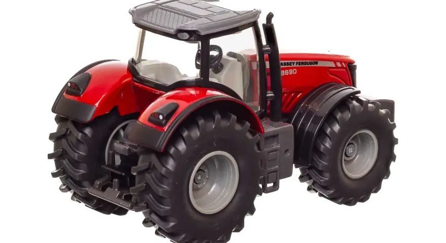 Czerwony traktor Massey Ferguson 8690, model zabawkowy. Poznaj jego massey ferguson 8690 dane techniczne.